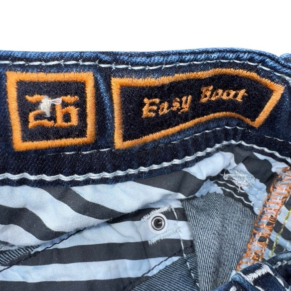 NWOT Rock Revival Women’s Yui Bootcut Jeans 26 Blue Lowrise Rhinestone - Picture 7 of 12